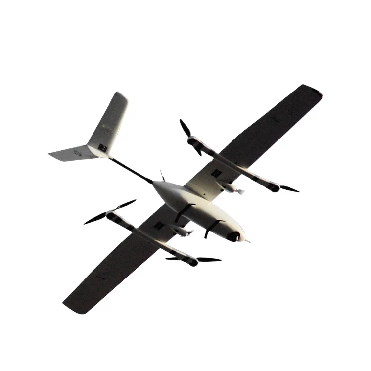 

Fixed Wing Long Range VTOL UAV Drone for Mapping and Survey, White