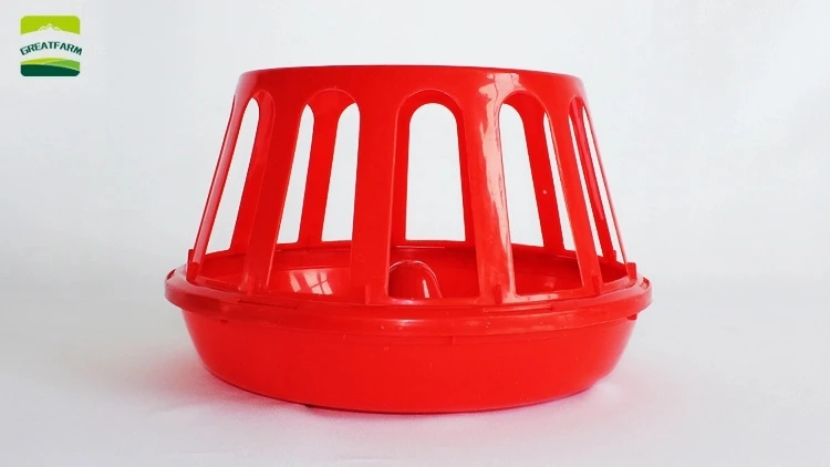 Chicken duck and goose pot feeder Bucket-type trough Thickened guardrail feed bucket
