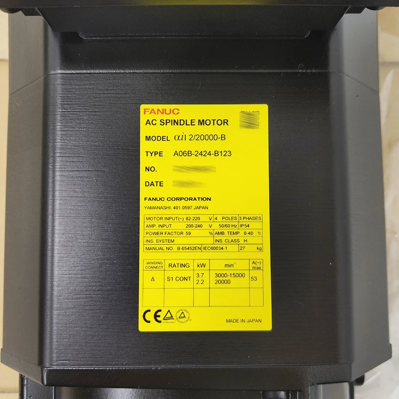 A06B-2424-B123 Động Cơ Servo Fanuc AC Chính Hãng Mới