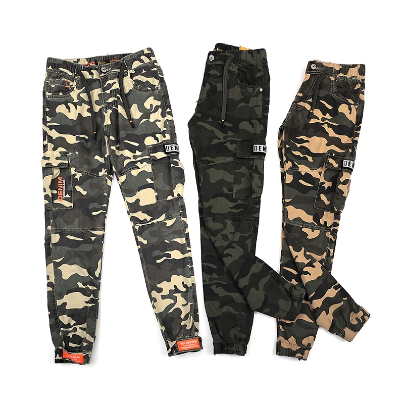 

RTS 2022 Fall Jogging Kid Pants Outdoor Casual Style Camo Pant Children Elastic Waist Cargo Trousers Boy Pants