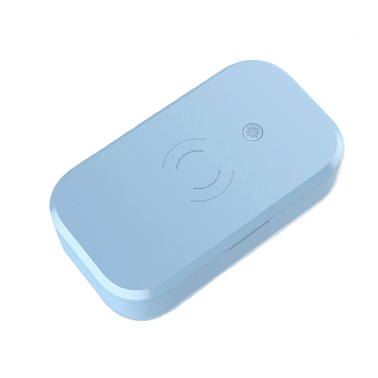 

LED UV sterilizer box phone sterilizer uv phone sanitizer uvc beads led sterilizer with wireless charger