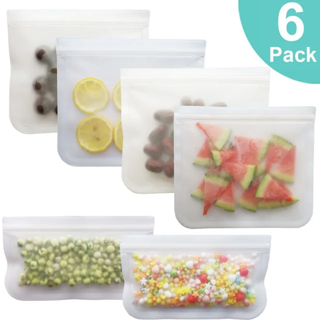 Freezer Safe Bpa Plastic Free Ziplock Extra Thick Leakproof Reusable