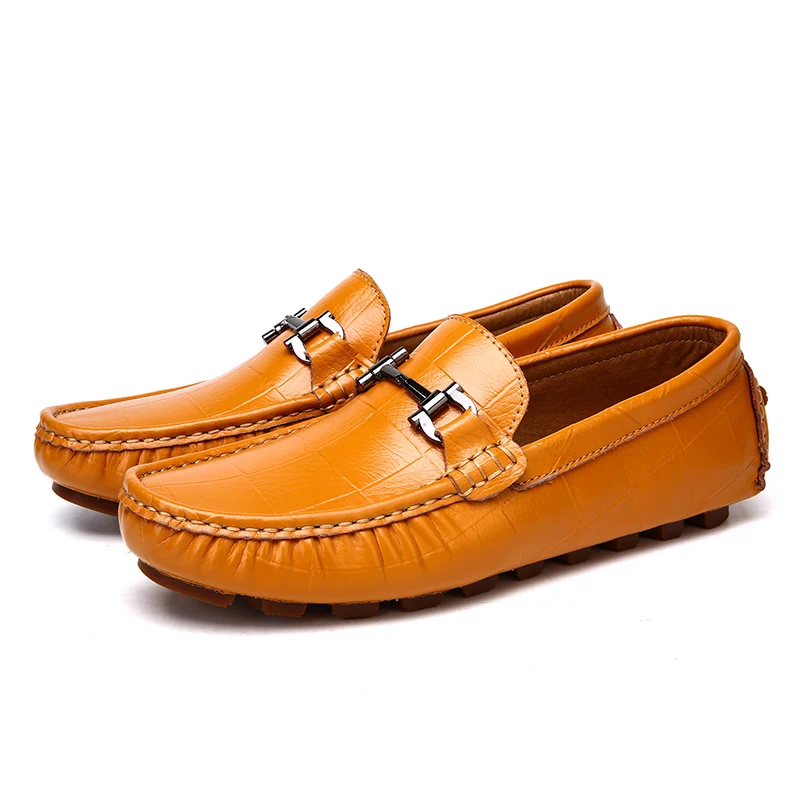 

New sale fashion split leather comfortable shoes slip on mens casual loafers