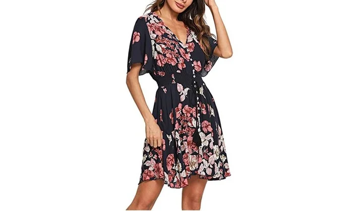 
Maxi dress. Plus Sizes Available Comfortable Sleek design Women floral Corset Dress 