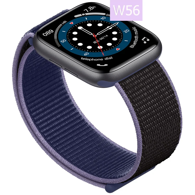 

W56 Heart Rate ECG Monitor Phone Call Wireless Charging IWO 13 Smart Watch W56 Waterproof IP68 Smartwatch Series 6