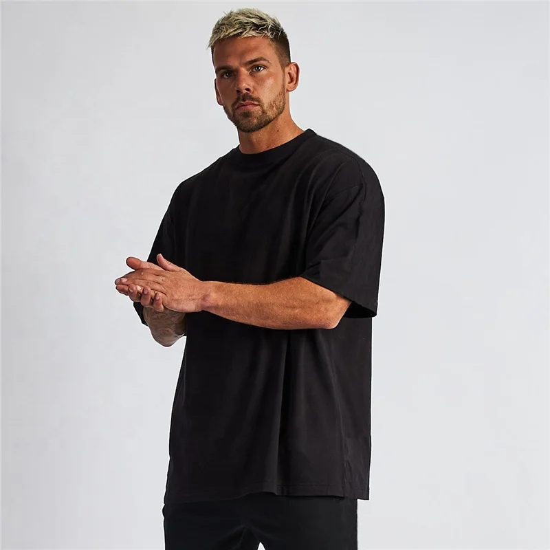 

Men's blank t-shirt oversized ring spun cotton O-neck tops custom tshirt printing women plain Tee plus size sublimation tshirts