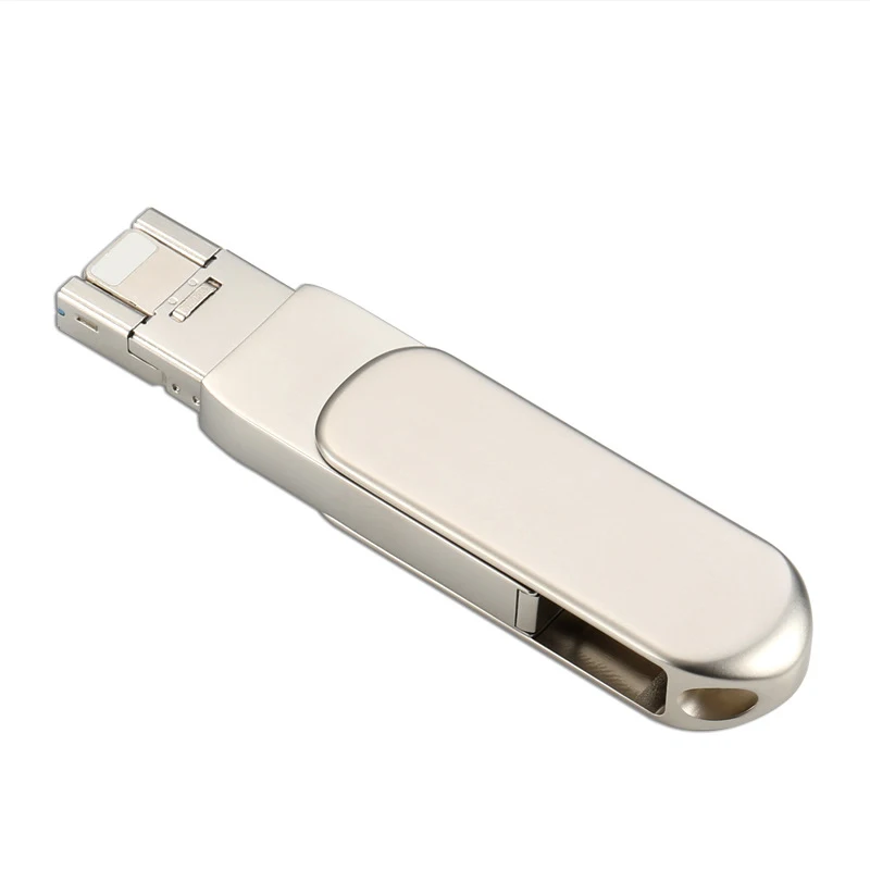 Metal shell rotatable USB flash drive 64gb 32gb 16gb 8gb flash drive memory stick - ANKUX.COM