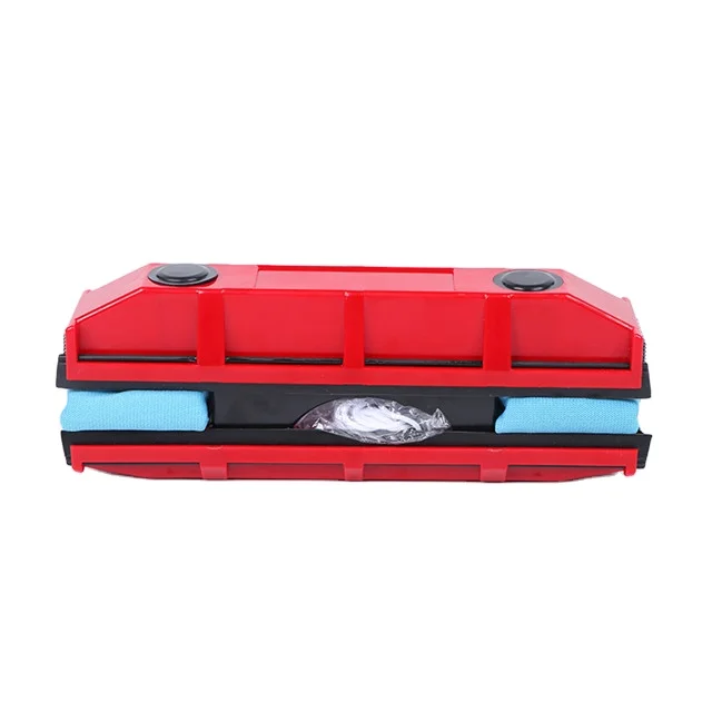 

2-8mm Glass Thickness CleaningTool Double-Sided Magic Window Cleaning Brush, Red