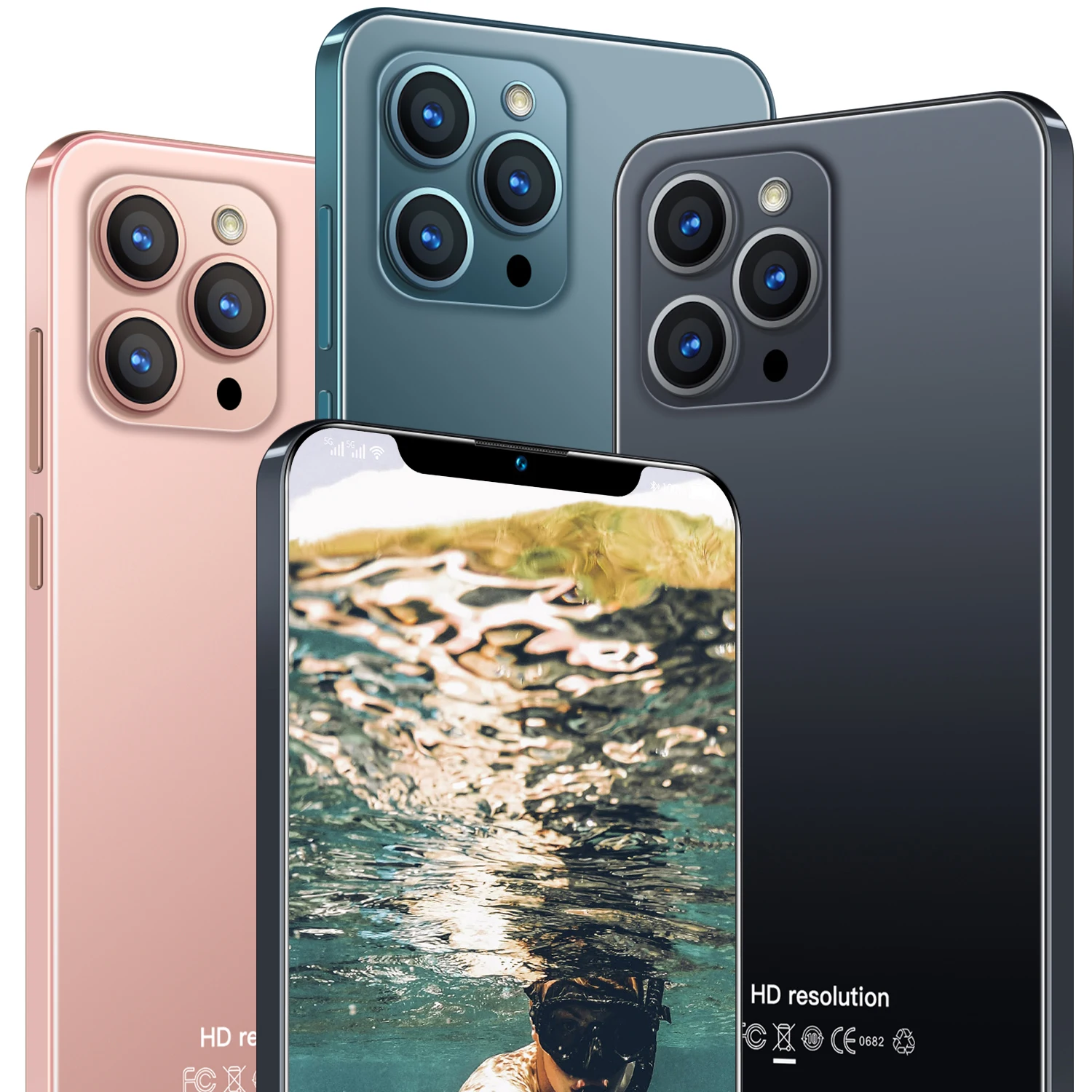 

i12pro max Android smartphone face unlock HD three card three standby 3500mAh super battery capacity phone