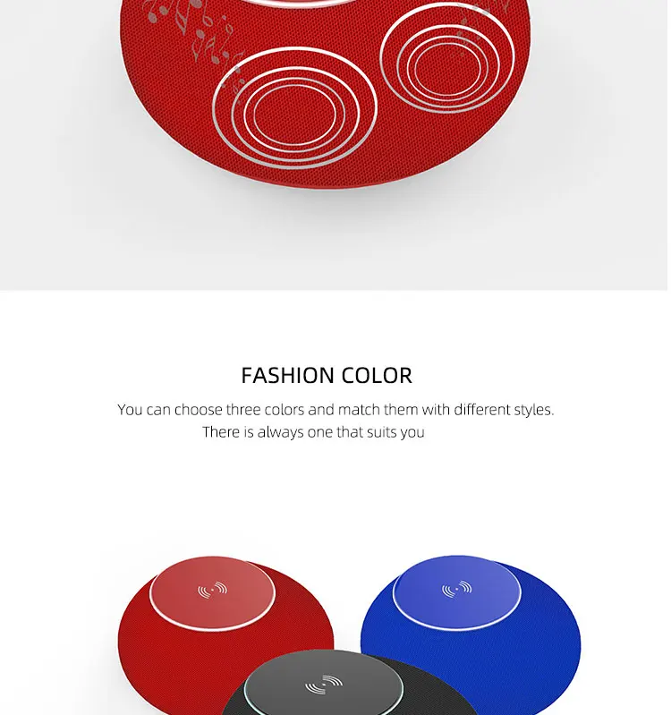 2020 new launched Bluetooth speaker power bank 10W wireless charger speaker - ANKUX.COM