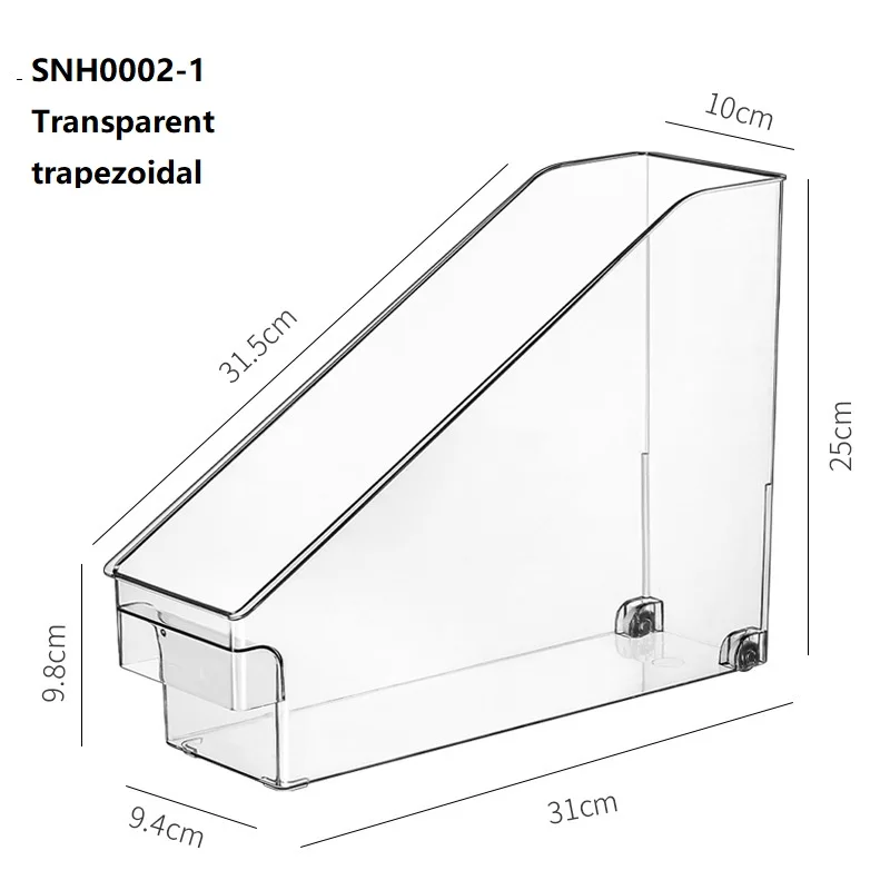

Kitchen with Pulley Lid Frame Plastic Pan Storage Rack Storage Box Kitchen Cabinet Storage Basket, Clear