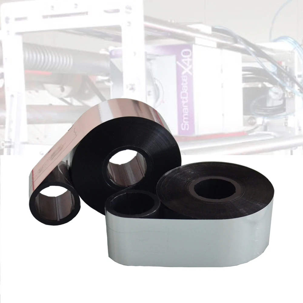 

UnionCoding 55mm*600m size TTO Ribbon for Markem Linx Videojet Domino Thermal transfer ribbon