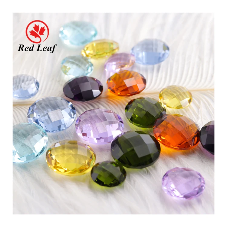 

Redleaf gems hot sale double turtle face cut round shape Olive color glass gemstone