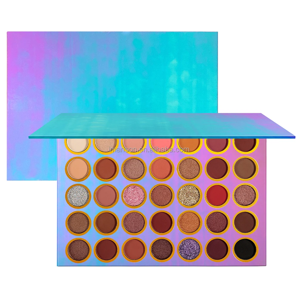 

Custom Makeup Palette Pigmented Holographic Eyeshadow Palette Private Label