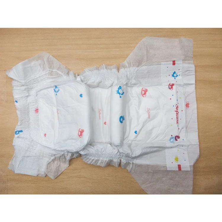 
Full automatic baby diaper colorful baby print adult diaper promotion in stock 