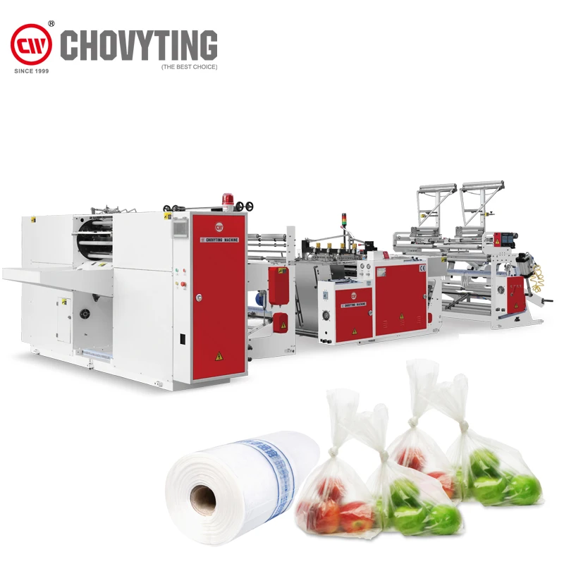 
high speed automatic plastic garbage rolling bag making machine PE trash bag machine biodegradable bag on roll making machine 