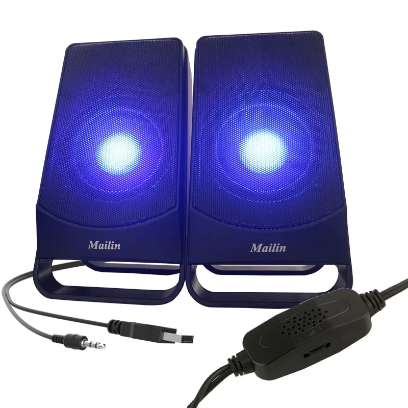 

Gaming PC Speaker 3inch LED Light design, Black