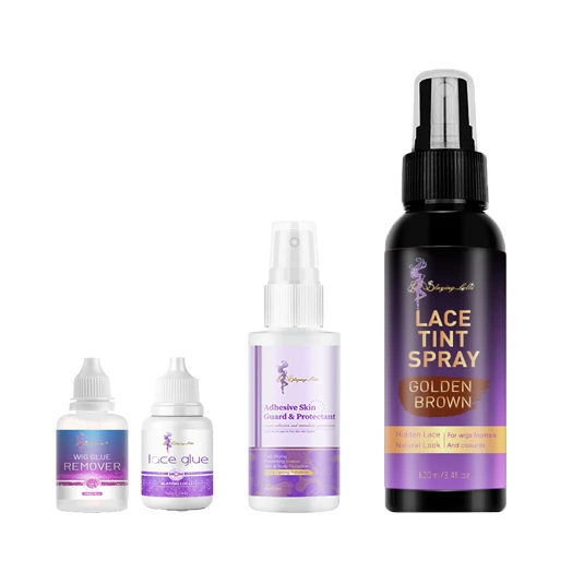 

Wig Remover Skin Protector Lace Glue Tint Spray Hair Extension Tool Kit