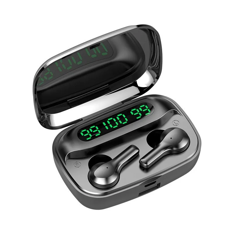 

3 LED Power Display BT 5.0 Earphone R3 TWS True Touch Wireless Earbuds Waterproof Headset With 2000mAh Charging Case