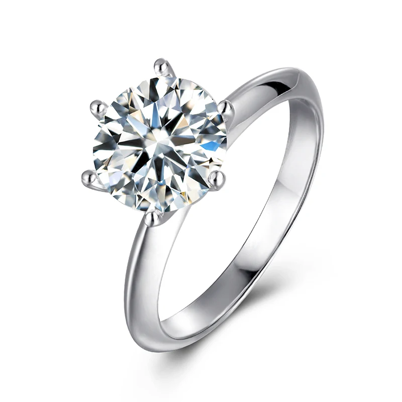 

Messi Gems classic women gift 925 sterling silver DEF moissanite diamond rings