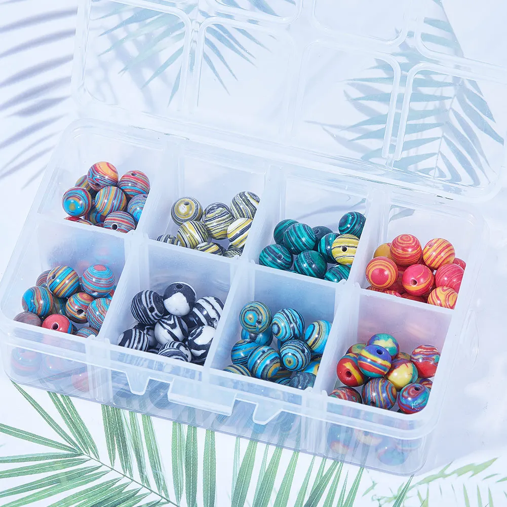 

Wholesale 160 Pcs/Box Colorful Mixed Natural Stone Loose Beads For Jewelry Making, Multi color