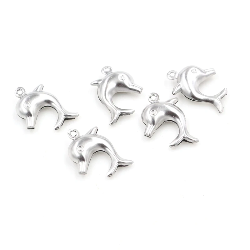 

30pc/lot  Dolphin Charms 316 Stainless Steel Dolphin Charms for Necklace Pendant Charms DIY Jewelry Making Findings