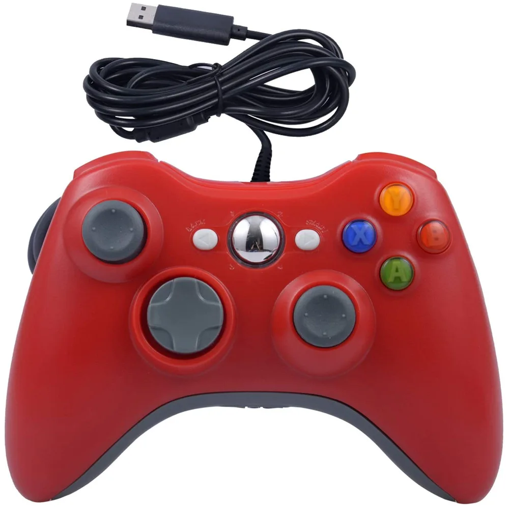 

Honcam Manette Mandos Usb Wired Gamepad Controller for Microsoft Xbox 360, PC, 5 colors