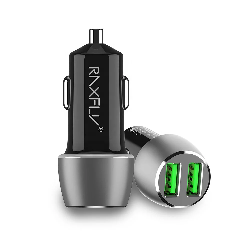 

Great Free Shipping RAXFLY Mobile Phone Quick Charge 2 Usb Port Mini Qc3.0 Charger Adapter Dual Port Qc 3.0 Usb Car Charger