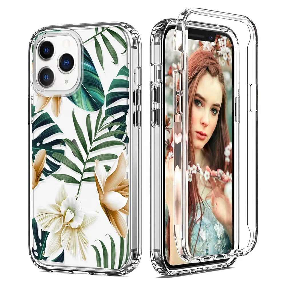 

Hot Selling for iPhone 12 Flower Phone Case Clear Heavy Duty Shockproof cover for iPhone 12 11 Pro Max XR XS MAX 8 7 Plus, Sunflower, daisy, flower, pineapple, butterfly patterns