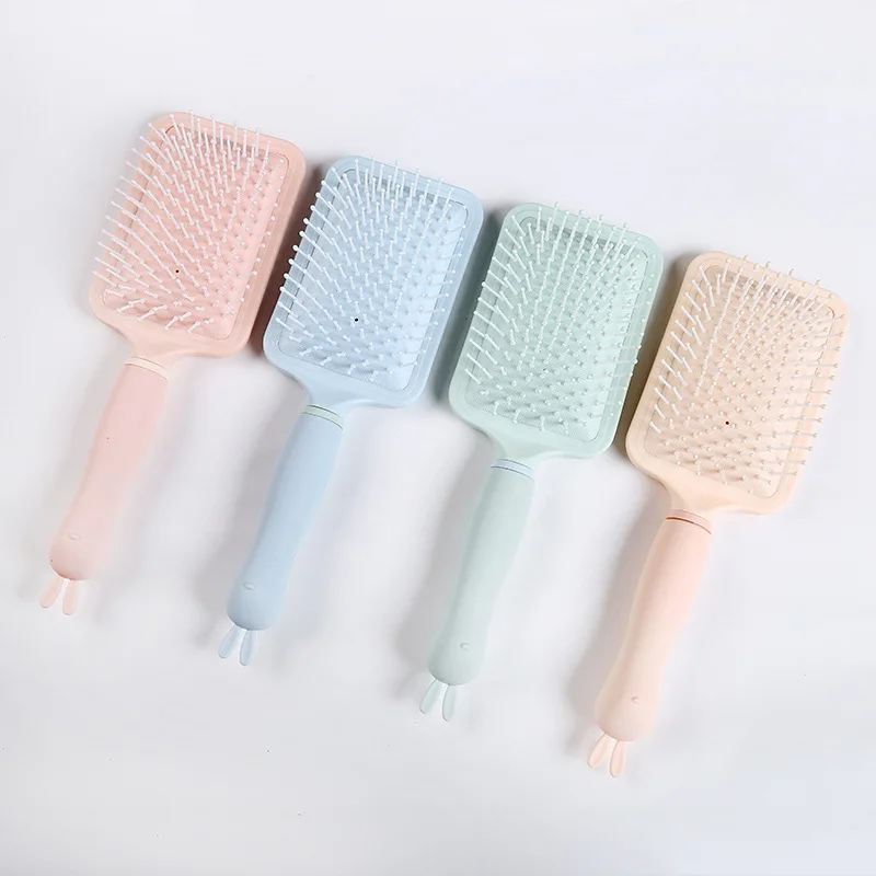 

Paddle Hair Brush For Detangling Styling Ideas Blow-drying Straightening Combing All Hair Types, Pink blue