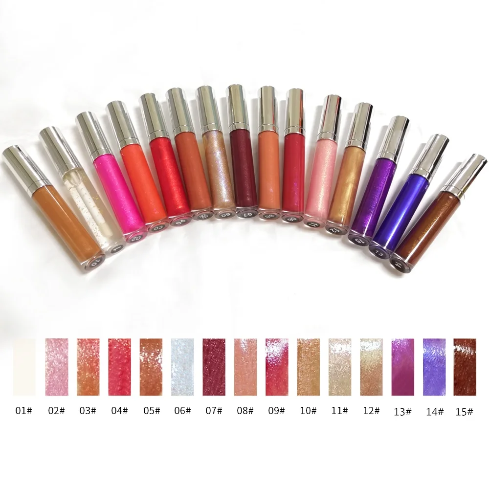 Best selling 8ml transparent tube make your own private label wholesale wet moisture shiny glossy clear liquid lip gloss