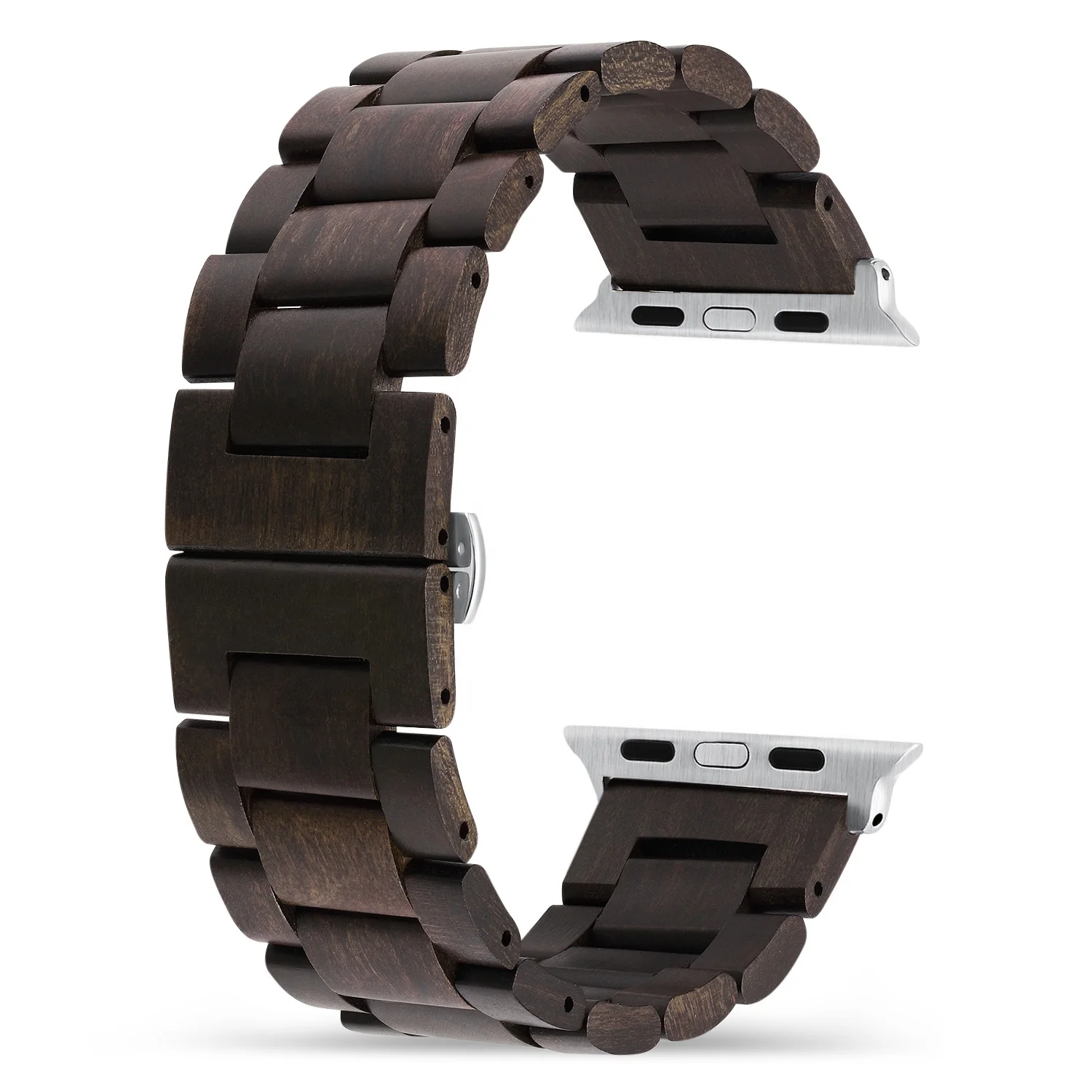 

Luxury Apple Band Watch Wooden Black Compatible series 7 6 5 SE 4 3 2 1