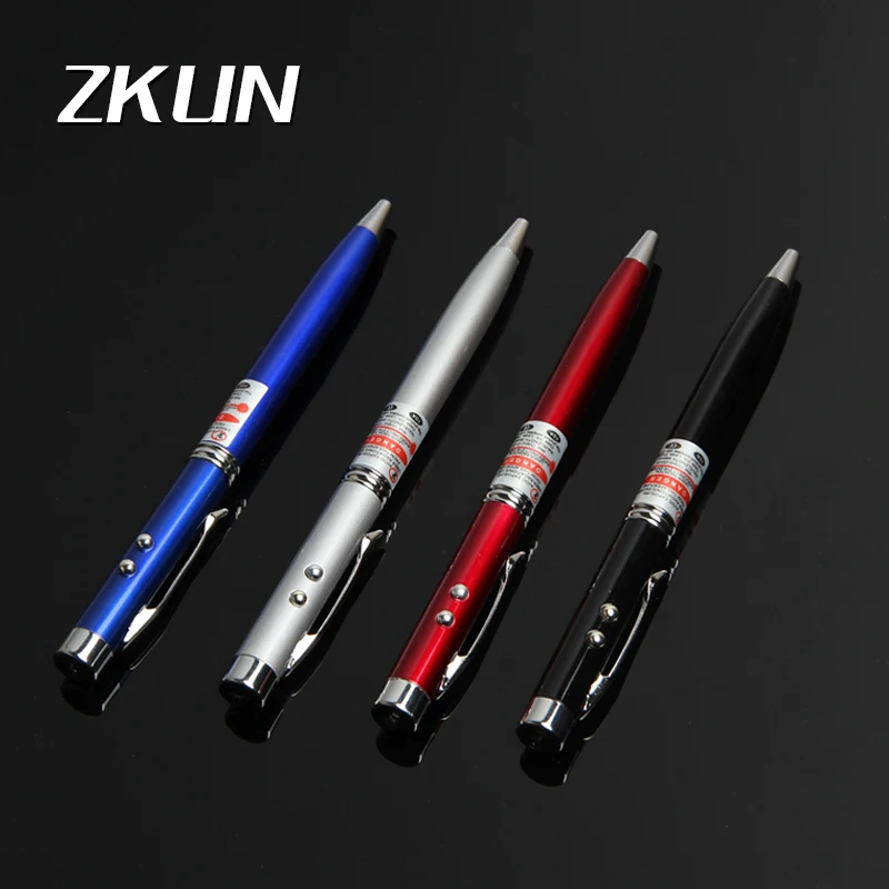 

New 3 in 1 Multi Laser Pointer with LED light Laser pointer Writing Pen Light for School and Company Meeting