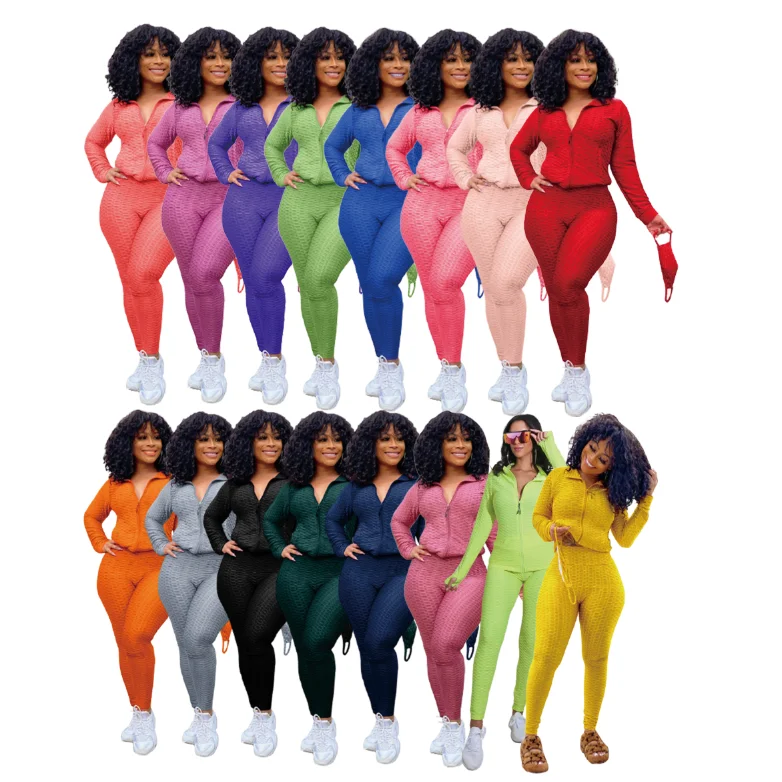 

Wholesale women custom 3 pieces zip jacket yoga sport tracksuit set, Select