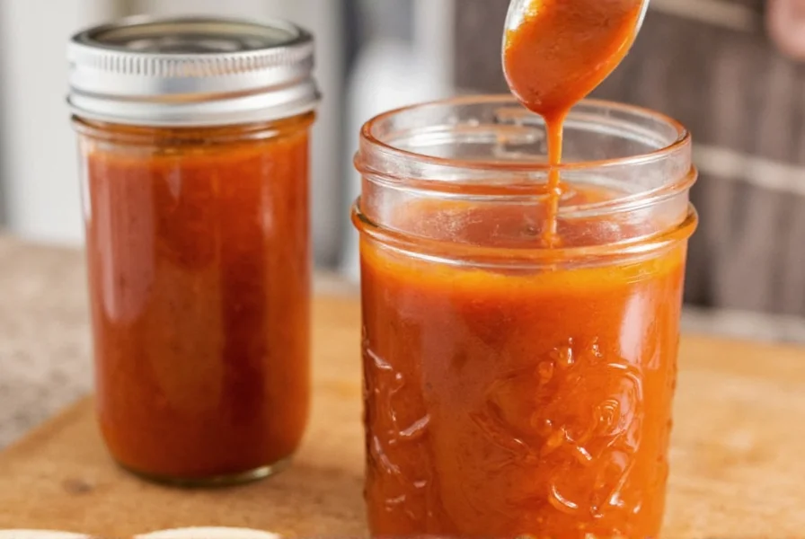Chipotle sauce bottle on kitchen counter
