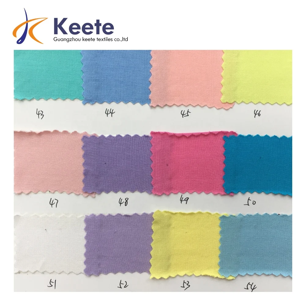 
190-200gsm high quality organic bamboo fiber fabric very smooth 95%bamboo 5%spandex 
