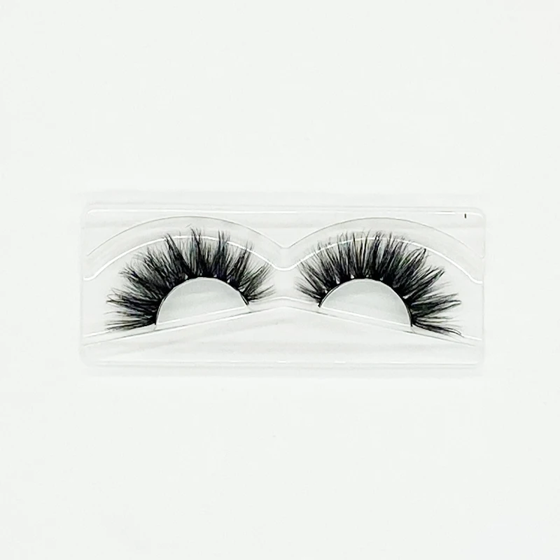 

Private Label 5D Fluffy False Mink Natural Invisible Band Eyelashes 3D Luxury Lashes with Low MOQ, Black color