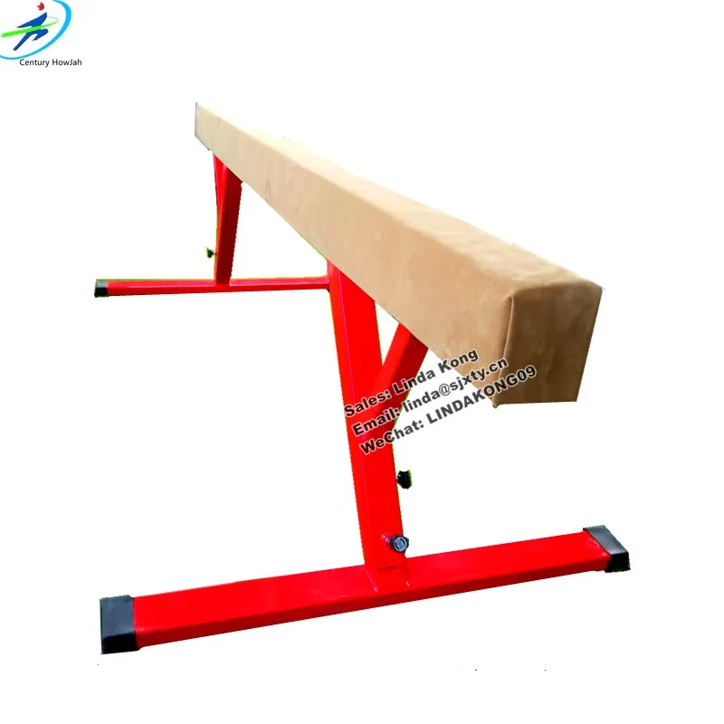 

Factory price Kids adjustable height home Balance Beam wood Gymnastics training balance beam lifting, Customized