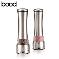 

amazon manual salt and pepper mill stainless steel body with ceramic blade