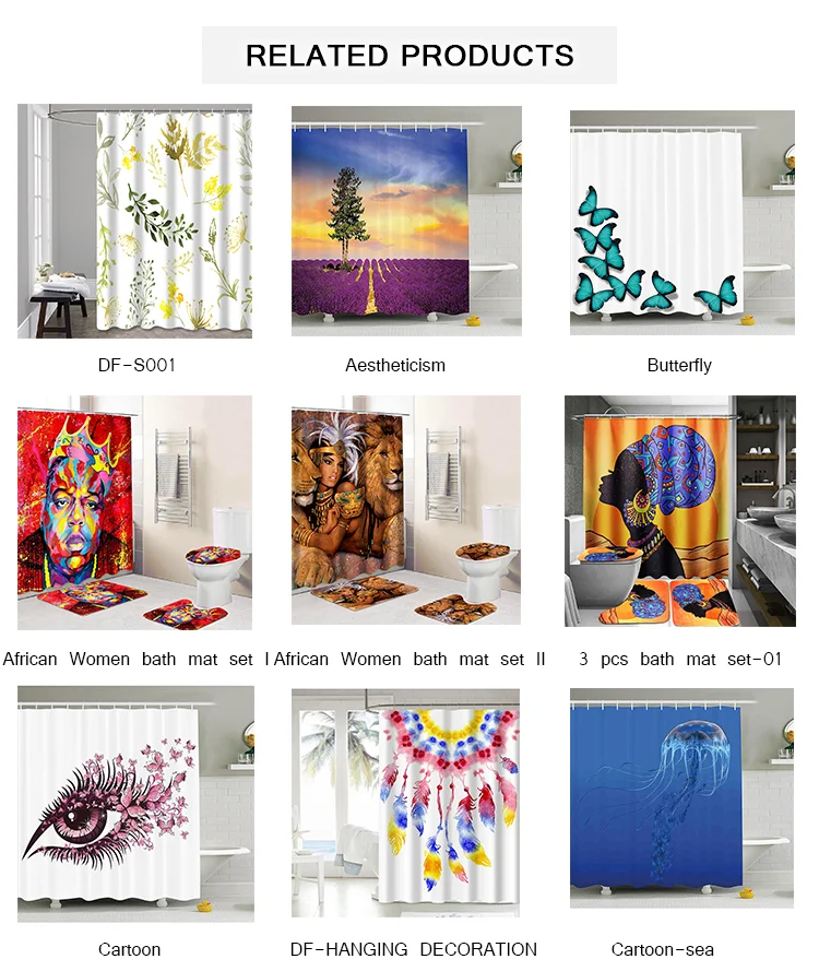 Eco Friendly Custom Purple Blue Color Changing Peva Gradient Shower