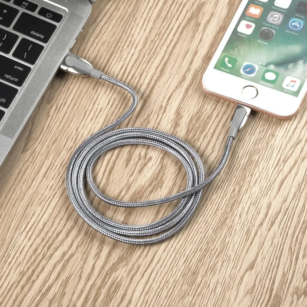 
Repairable usb charger cable new design Zinc Alloy data cable with 1m 1.5m 2m 3m braided Material cable 