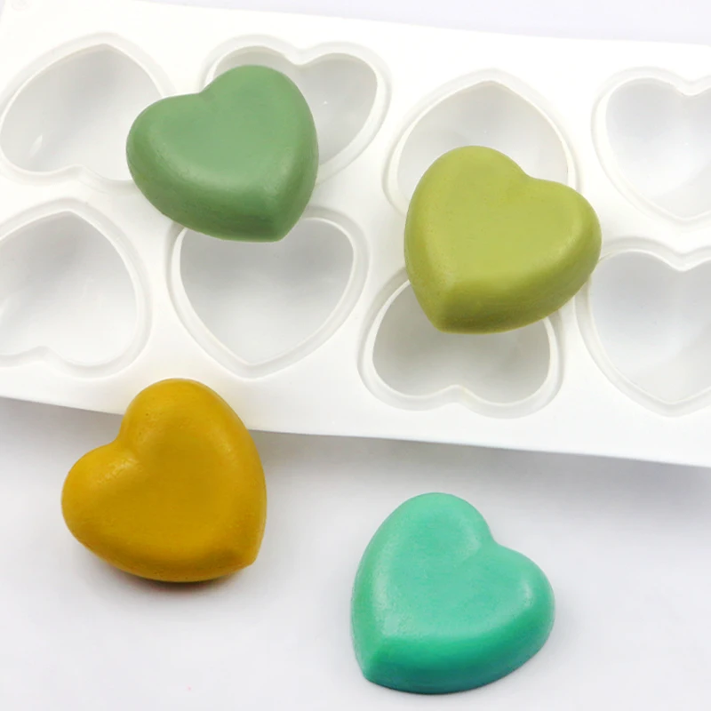 

1010 ready to ship 8 hole Heart Shape silicon resin mold, silicon chocolate moulds, diy silicone soap candle mold