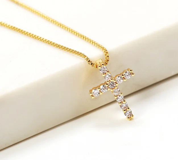 

925 sterling silver cross pendant necklace