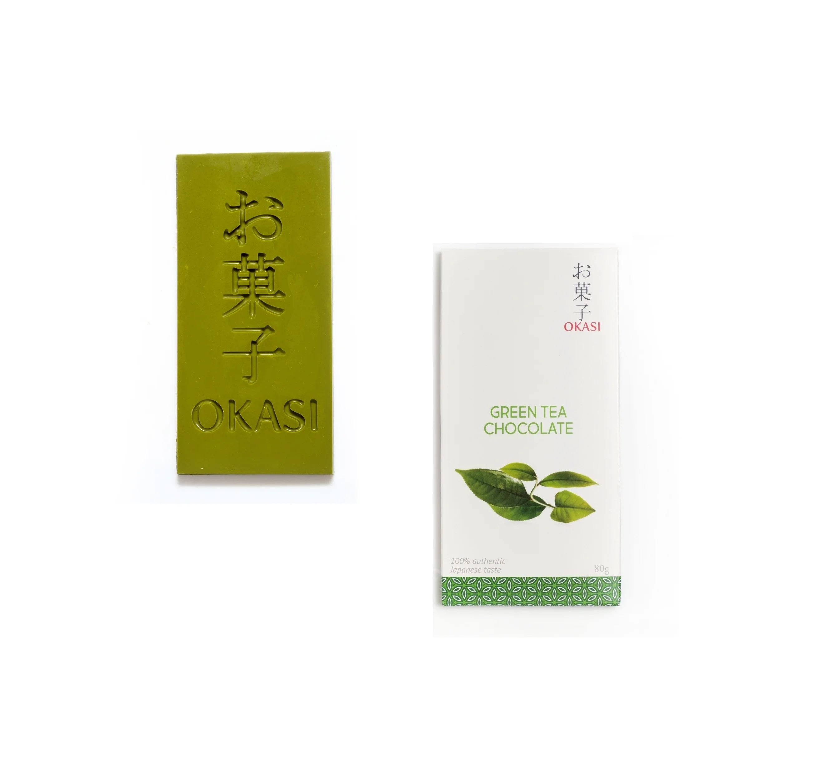 
80 g Chocolate with Matcha Tea Japanese sweets 