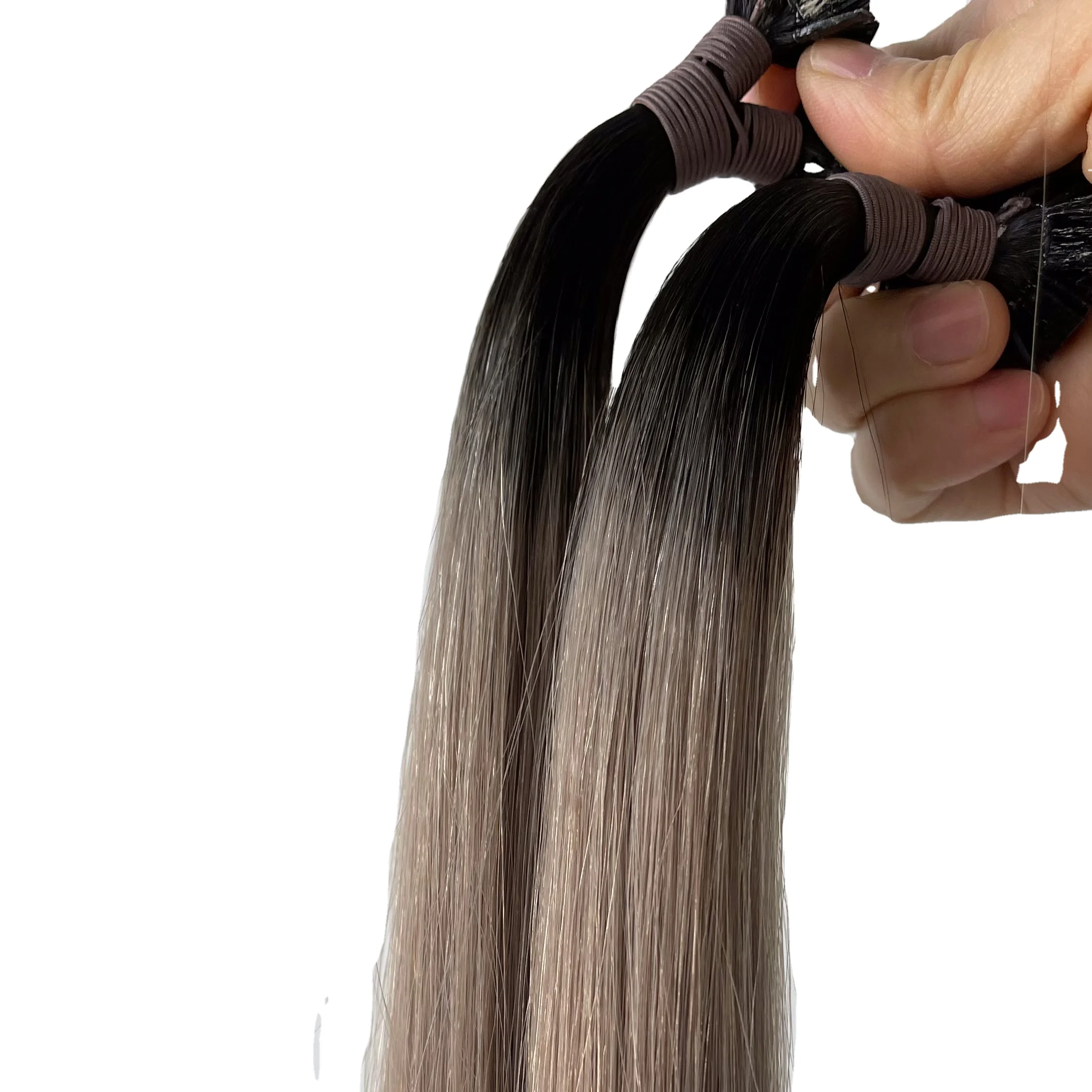 

Keratin Flat Tip Extensions European Virgin Human Hair No Silicones U Tip Hair Pre Bonded Hair Extensions Factory