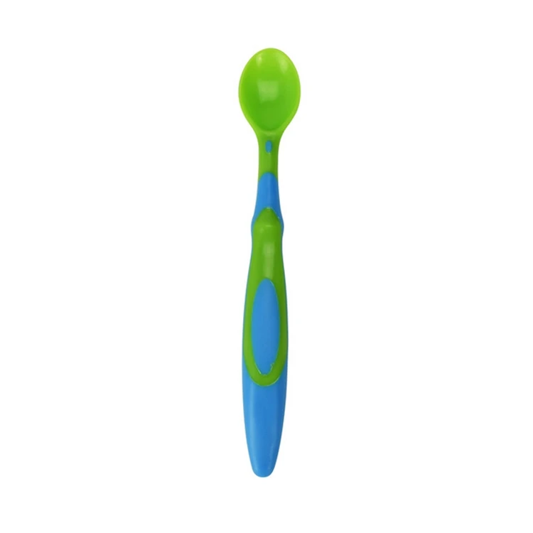 

Amazon hot sale nice price high quality nice price Friendly Free Soft Tip Feeding Silicone Baby Spoons