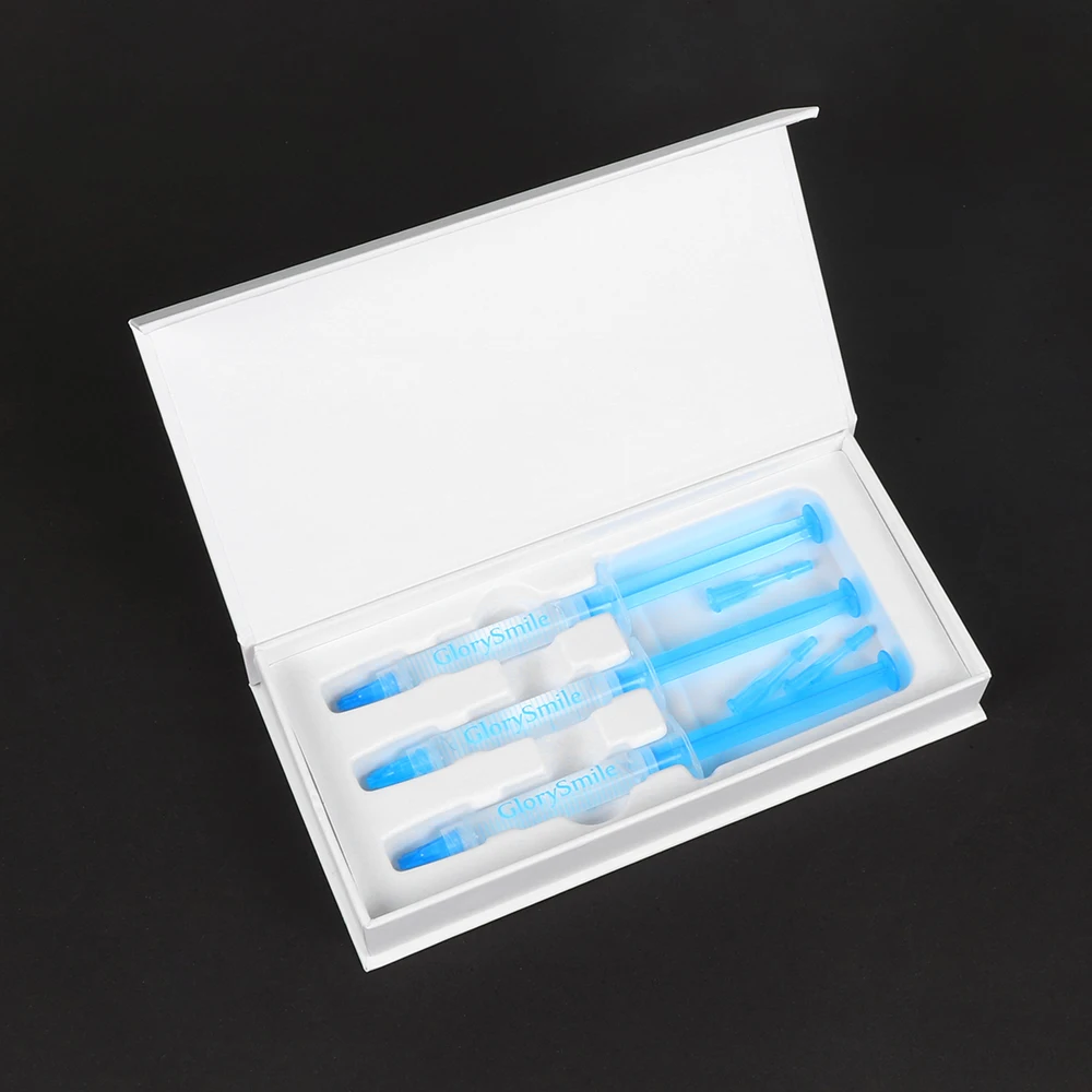 

Home and clinic used oem peroxide non peroxide 3*3ml teeth whitening gel syringe refill private label