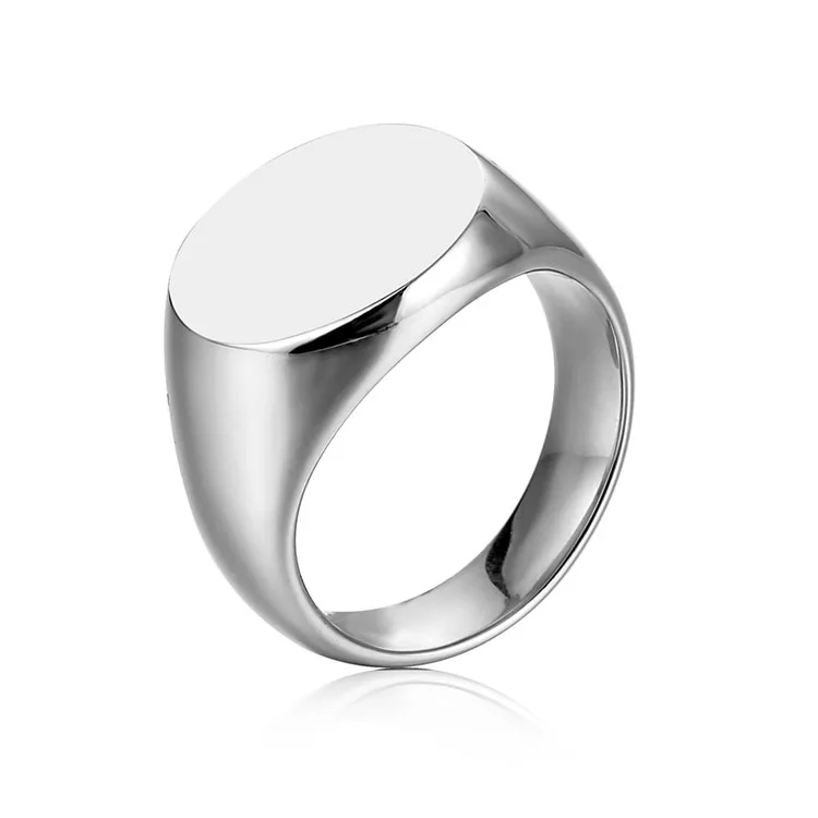

2020 fashion jewelry stainless steel silver gold custom logo ring for men women