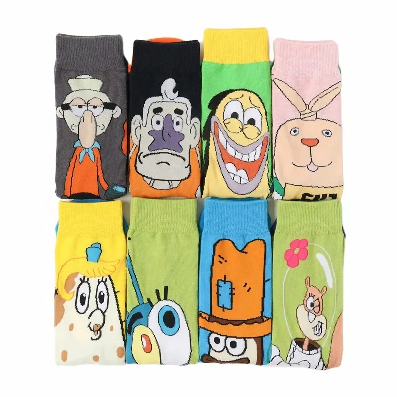 

2021 New arrival Men anime funny tube sokkies meias cartoon skarpetki stoking chaussettes corap calcetas hombre calcetines socks