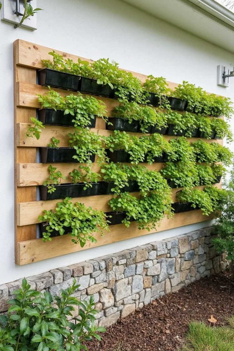 Wall-Mounted Herb Rack